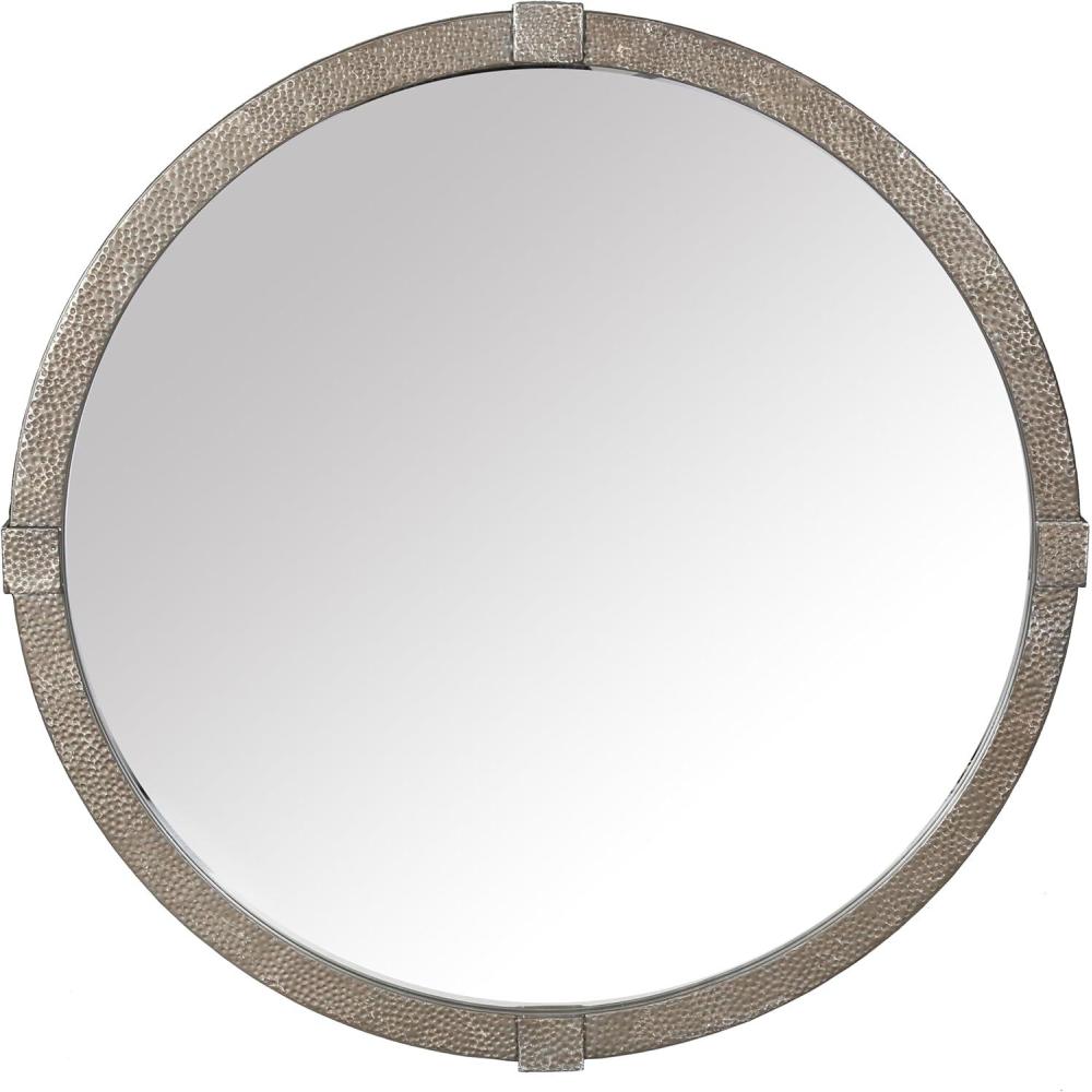 image:imageSAFAVIEH Couture Collection Shailene Rust Metal Round MirrorRust