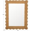 SAFAVIEH Couture Collection – Glendetta Natural Rattan Rectangle Mirror(Natural)
