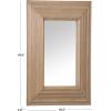 SAFAVIEH Couture Collection – Jilianna Black Wood Rectangle Mirror(Natural)