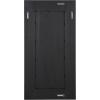 SAFAVIEH Couture Collection – Kaya Black Wood Rectangle Mirror(Black)