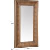 SAFAVIEH Couture Collection – Kaya Black Wood Rectangle Mirror(Natural)