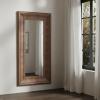 SAFAVIEH Couture Collection – Kaya Black Wood Rectangle Mirror(Walnut)