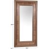 SAFAVIEH Couture Collection – Kaya Black Wood Rectangle Mirror(Walnut)