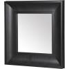 SAFAVIEH Couture Collection – Kaya Black Wood Square Mirror(Black)