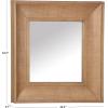SAFAVIEH Couture Collection – Kaya Black Wood Square Mirror(Natural)