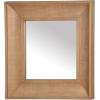 SAFAVIEH Couture Collection – Kaya Black Wood Square Mirror(Natural)