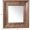 SAFAVIEH Couture Collection – Kaya Black Wood Square Mirror(Walnut)