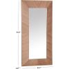 SAFAVIEH Couture Collection – Lacarlo Walnut Wood Rectangle Full Length Mirror(Walnut)