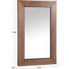SAFAVIEH Couture Collection – Lacarlo Walnut Wood Rectangle Mirror(Walnut)