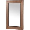 SAFAVIEH Couture Collection – Lacarlo Walnut Wood Rectangle Mirror(Walnut)