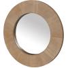 SAFAVIEH Couture Collection – Netta Black Wood Round Mirror(Natural)
