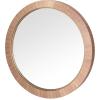 SAFAVIEH Couture Collection – Paulson Black Wood Round Mirror(Walnut)