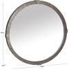 SAFAVIEH Couture Collection – Shailene Rust Metal Round Mirror(Rust)