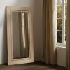 SAFAVIEH Couture Collection – Tenric Natural Wood Rectangle Full Length Mirror(Natural)