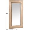 SAFAVIEH Couture Collection – Tenric Natural Wood Rectangle Full Length Mirror(Natural)