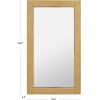 SAFAVIEH Couture Collection Ayden Brass 26 x 48-inch Rectangle Decorative Wall Mirror