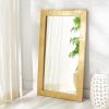 SAFAVIEH Couture Collection Ayden Brass 26 x 48-inch Rectangle Decorative Wall Mirror