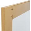 SAFAVIEH Couture Collection Ayden Brass 26 x 48-inch Rectangle Decorative Wall Mirror