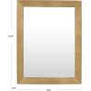 SAFAVIEH Couture Collection Veronika Brass 40 x 52-inch Rectangle Decorative Wall Mirror