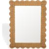SAFAVIEH Couture Collection – Glendetta Natural Rattan Rectangle Mirror(Natural)