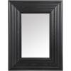 SAFAVIEH Couture Collection – Jilianna Black Wood Rectangle Mirror(Black)