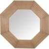 SAFAVIEH Couture Collection – Lacarlo Walnut Wood Octagon Mirror(Natural)