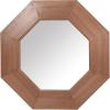 SAFAVIEH Couture Collection – Lacarlo Walnut Wood Octagon Mirror(Walnut)