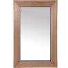 SAFAVIEH Couture Collection – Lacarlo Walnut Wood Rectangle Mirror(Walnut)