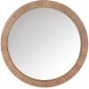 SAFAVIEH Couture Collection – Paulson Black Wood Round Mirror(Walnut)