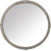 SAFAVIEH Couture Collection – Shailene Rust Metal Round Mirror(Rust)
