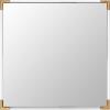 SAFAVIEH Couture Collection Amina Gold/Clear Acrylic 35-inch Square Decorative Wall Mirror