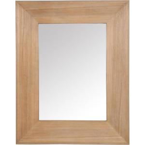 SAFAVIEH Couture Collection – Ingall Natural Wood Rectangle Mirror(Natural)