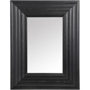 SAFAVIEH Couture Collection – Jilianna Black Wood Rectangle Mirror(Black)