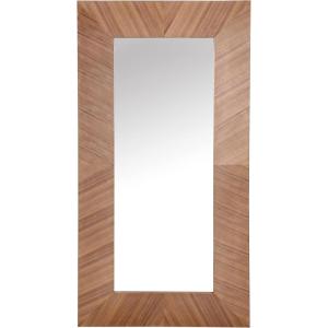 SAFAVIEH Couture Collection – Lacarlo Walnut Wood Rectangle Full Length Mirror(Walnut)