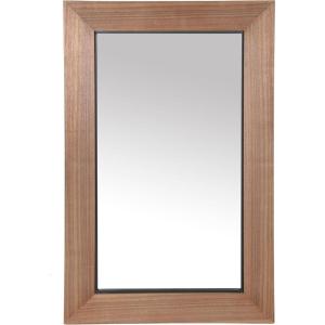 SAFAVIEH Couture Collection – Lacarlo Walnut Wood Rectangle Mirror(Walnut)