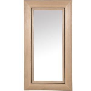 SAFAVIEH Couture Collection – Tenric Natural Wood Rectangle Full Length Mirror(Natural)