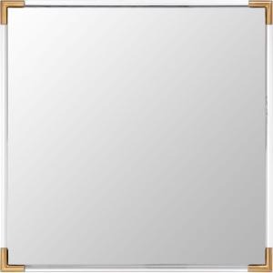 SAFAVIEH Couture Collection Amina Gold/Clear Acrylic 35-inch Square Decorative Wall Mirror