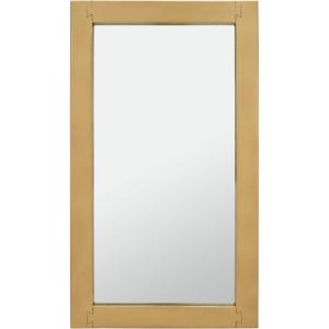 SAFAVIEH Couture Collection Ayden Brass 26 x 48-inch Rectangle Decorative Wall Mirror
