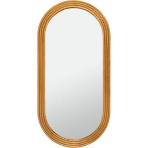 SAFAVIEH Couture Collection Jeanelle Gold 23 x 45-inch Oval Decorative Wall Mirror