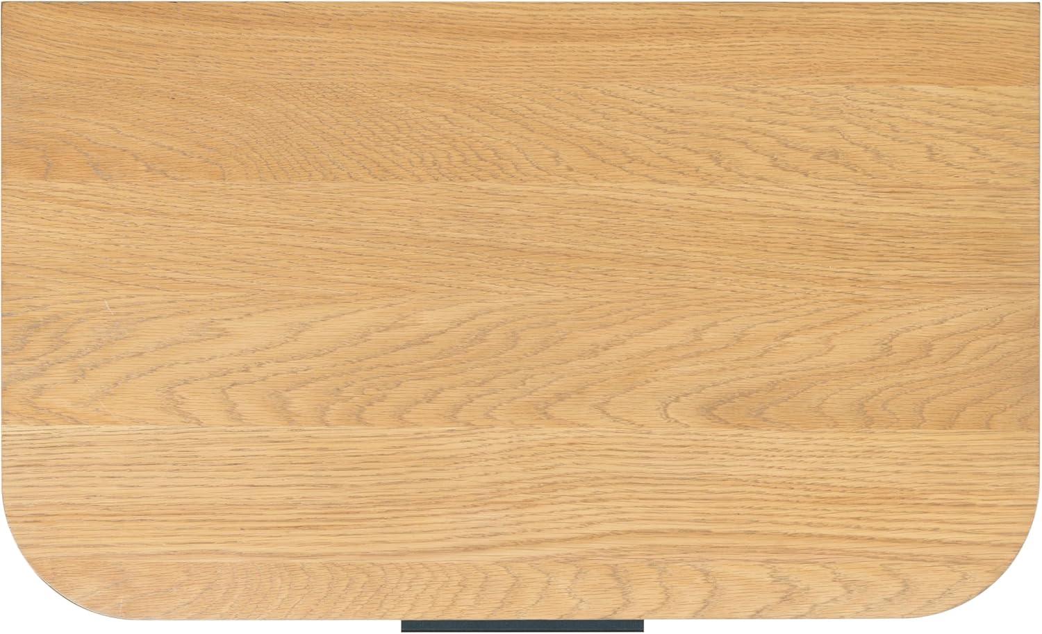 image:imageSAFAVIEH Couture Collection Barrymore Greige Oak Reeded Wood Nightstand 1 Drawer Bedside Table with Open Shelf Fully Assembled SFV2224AGreige Oak