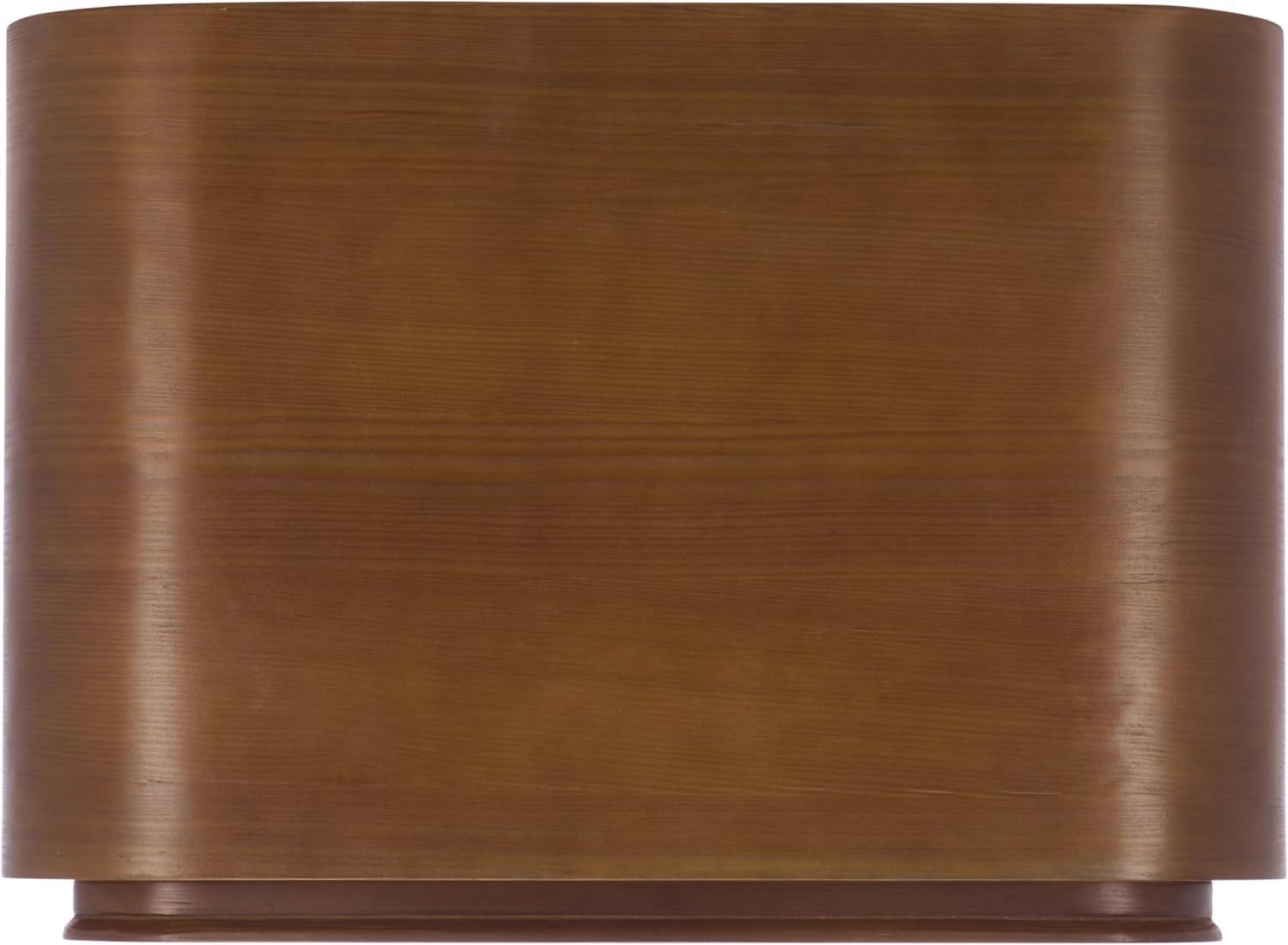 image:imageSAFAVIEH Couture Collection Herald Brown 2Drawer Wood Nightstand Modern Bedroom Storage Fully Assembled SFV5546ABrown