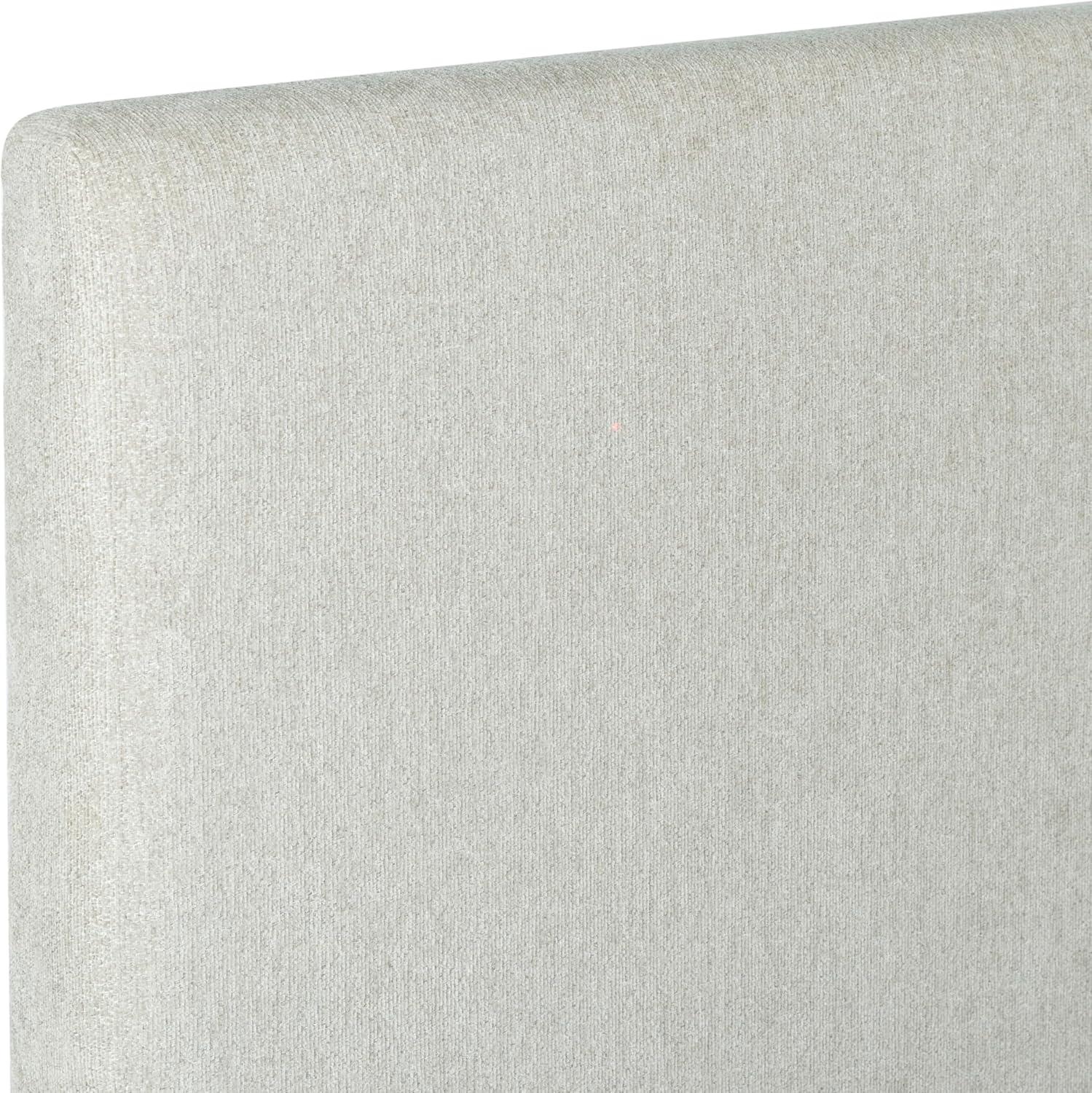 image:imageSAFAVIEH Couture Collection Pippin Light Brown Velvet Upholstered Queen Bed with Headboard No Box Spring Required SFV5063BQGreyNatural