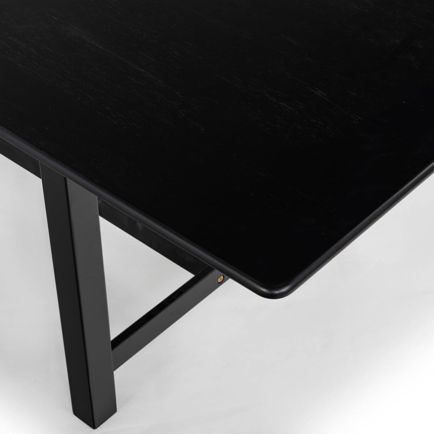 image:imageSAFAVIEH Couture Collection Rhylee Walnut Brown Extendable Wood Dining Table Rectangular Design Seats up to 6 SFV4217CBlack