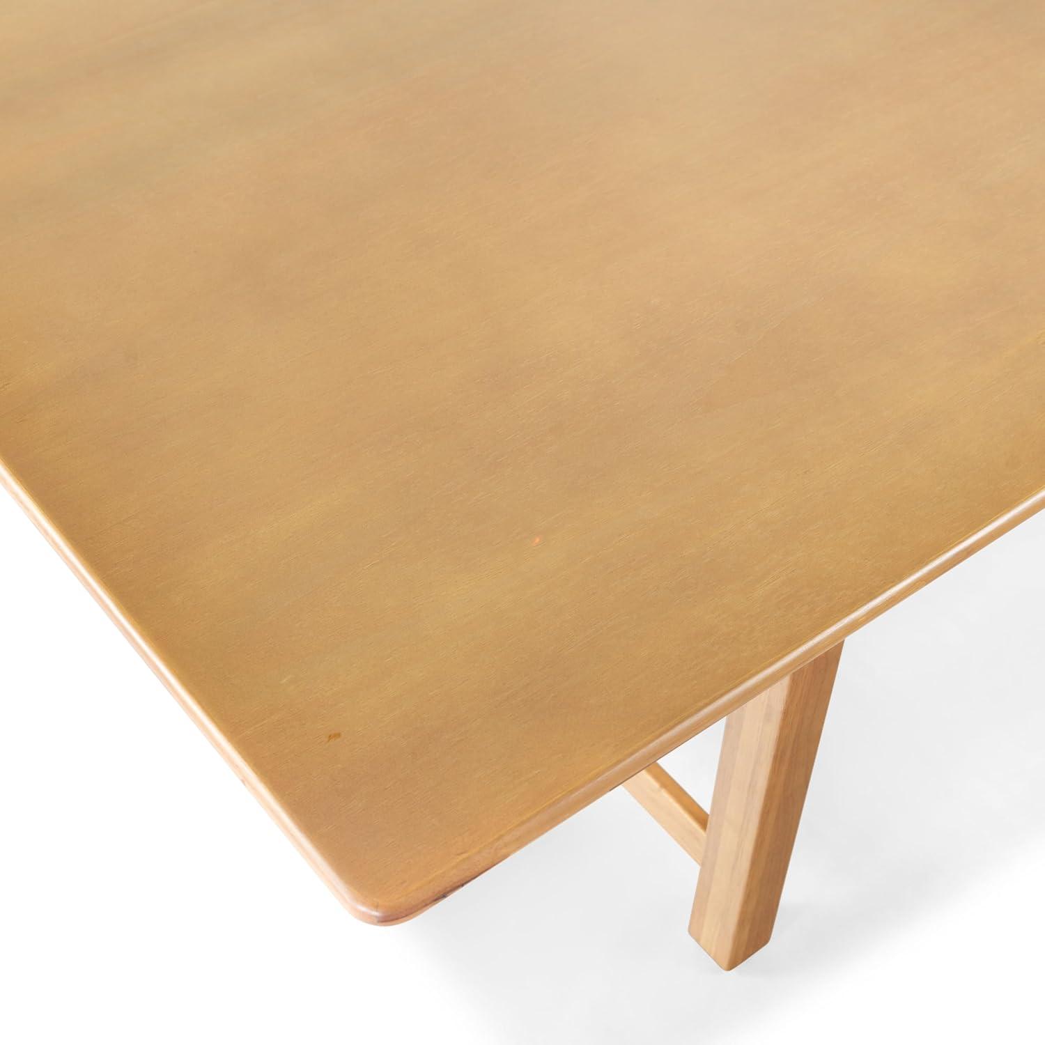 image:imageSAFAVIEH Couture Collection Rhylee Walnut Brown Extendable Wood Dining Table Rectangular Design Seats up to 6 SFV4217CNatural