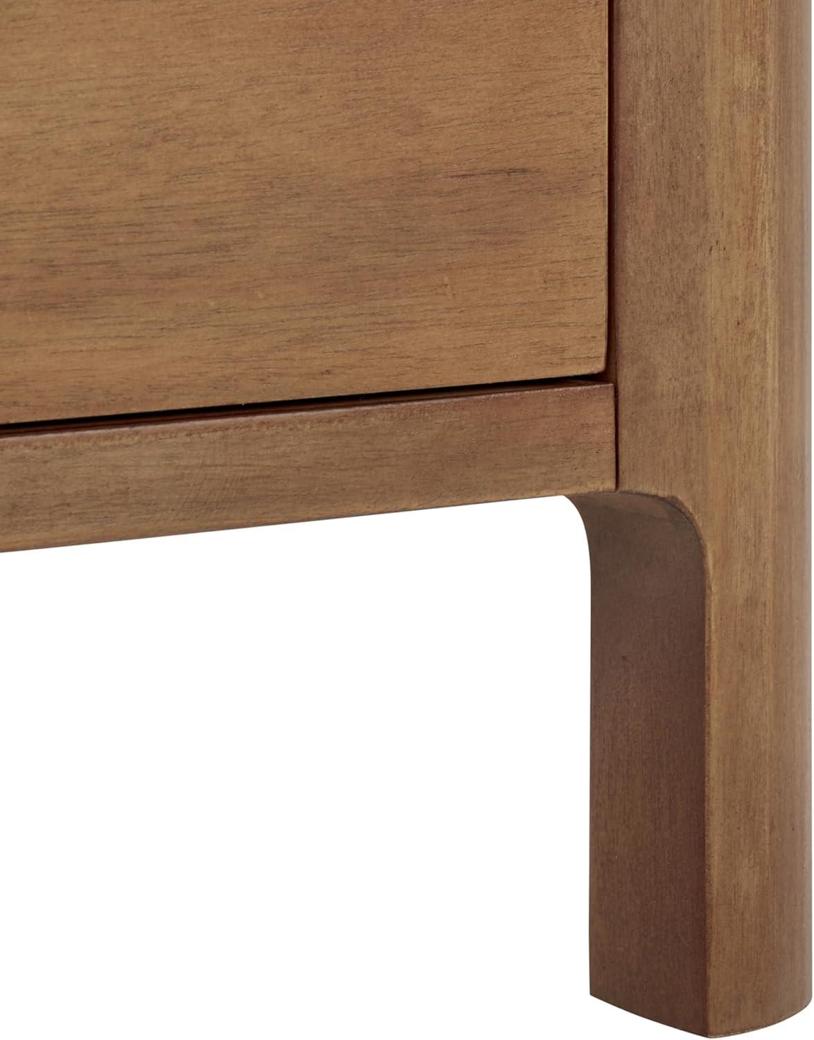 image:imageSAFAVIEH Couture Collection Abbiava Black 3Drawer Nightstand Fully AssembledNatural