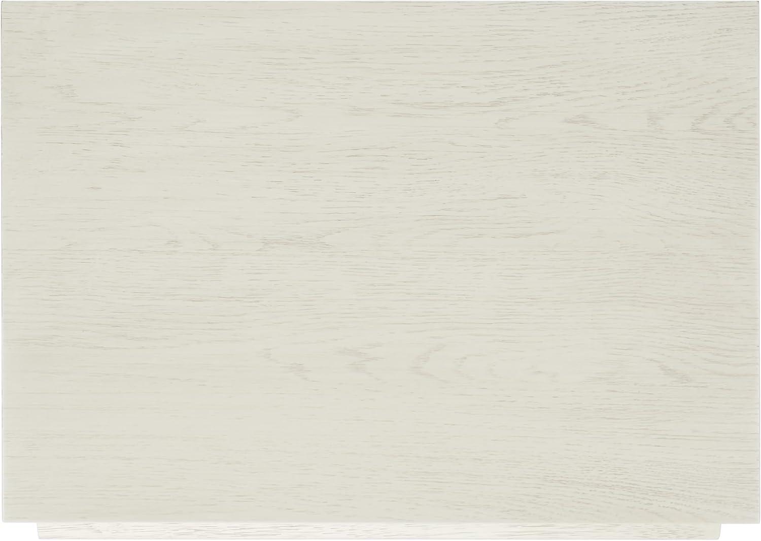 image:imageSAFAVIEH Couture Collection Deirdra Medium Oak 1Drawer 1 Shelf Nightstand Fully AssembledWhite Washed