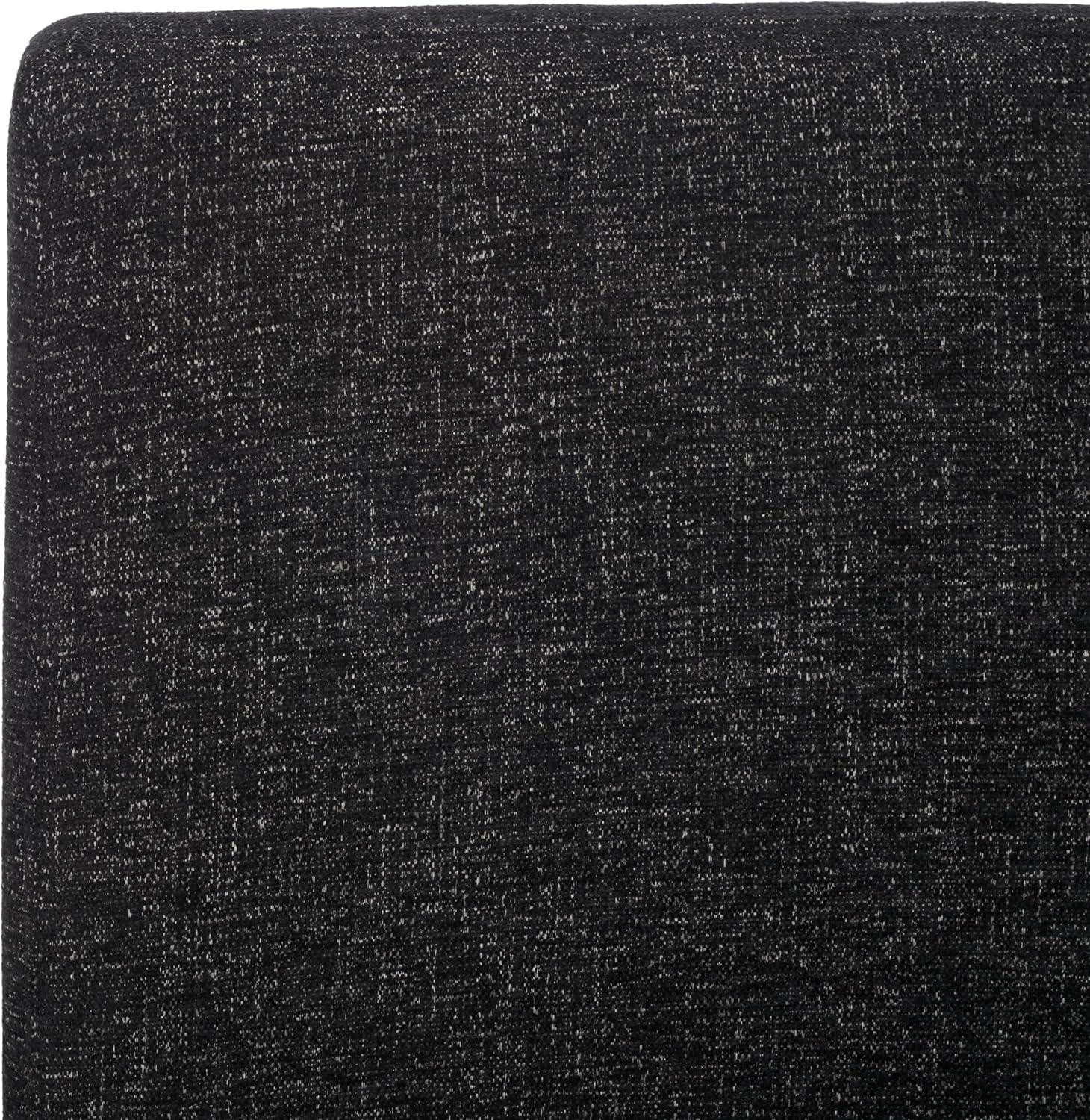 image:imageSAFAVIEH Couture Collection Jenette Black BoucleSilver Leg Dining Chair Fully AssembledBlackSilver Linen