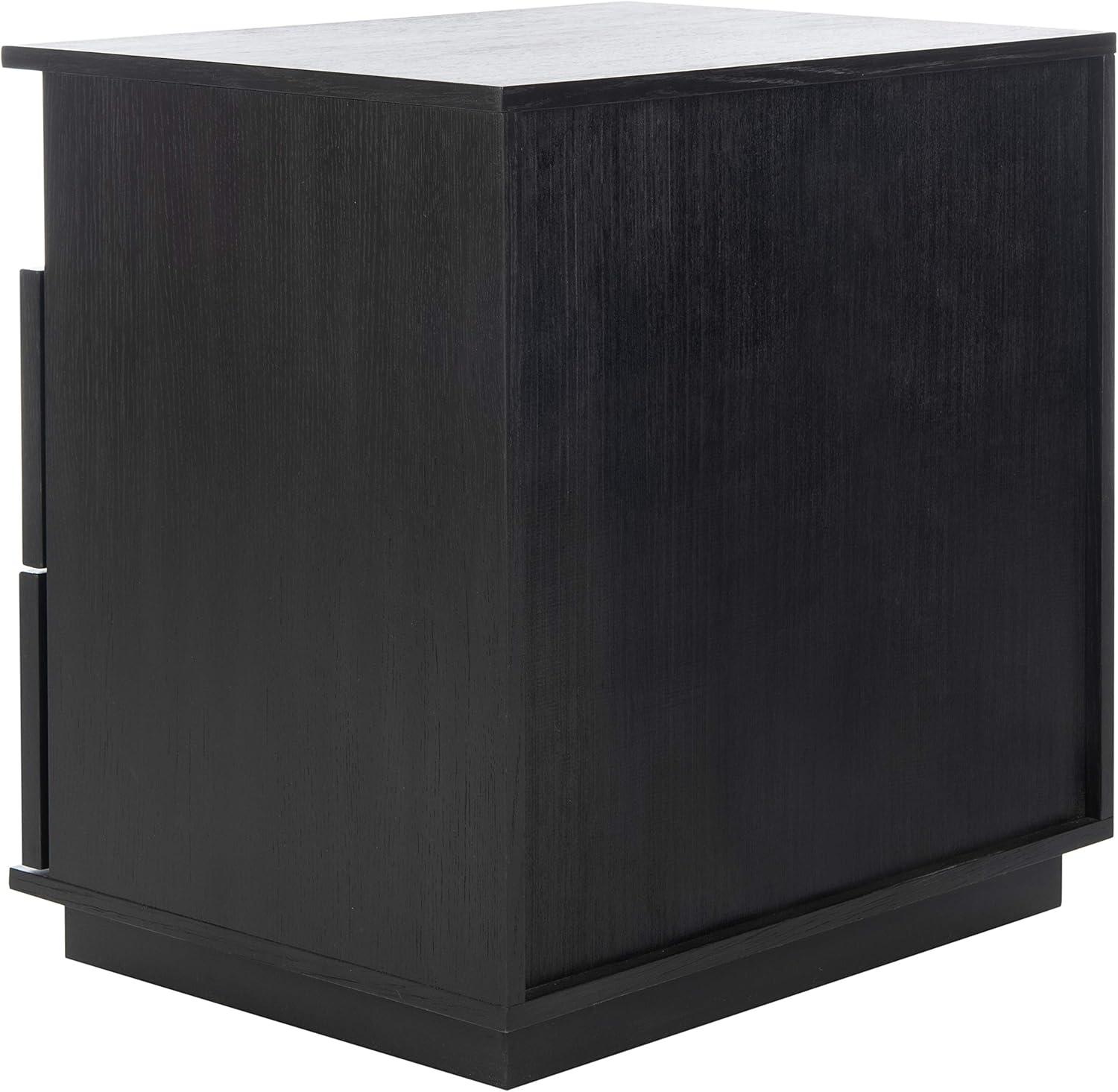 image:imageSAFAVIEH Couture Collection Patty Natural 2Drawer Nightstand Fully AssembledBlack