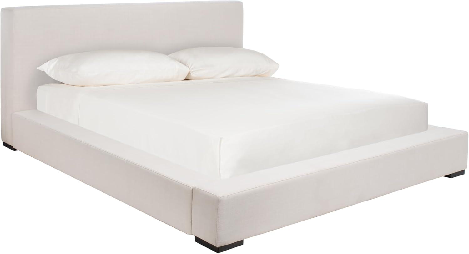 image:imageSAFAVIEH Couture Collection Sasharose Cream Upholstered Queen Size BedCreme