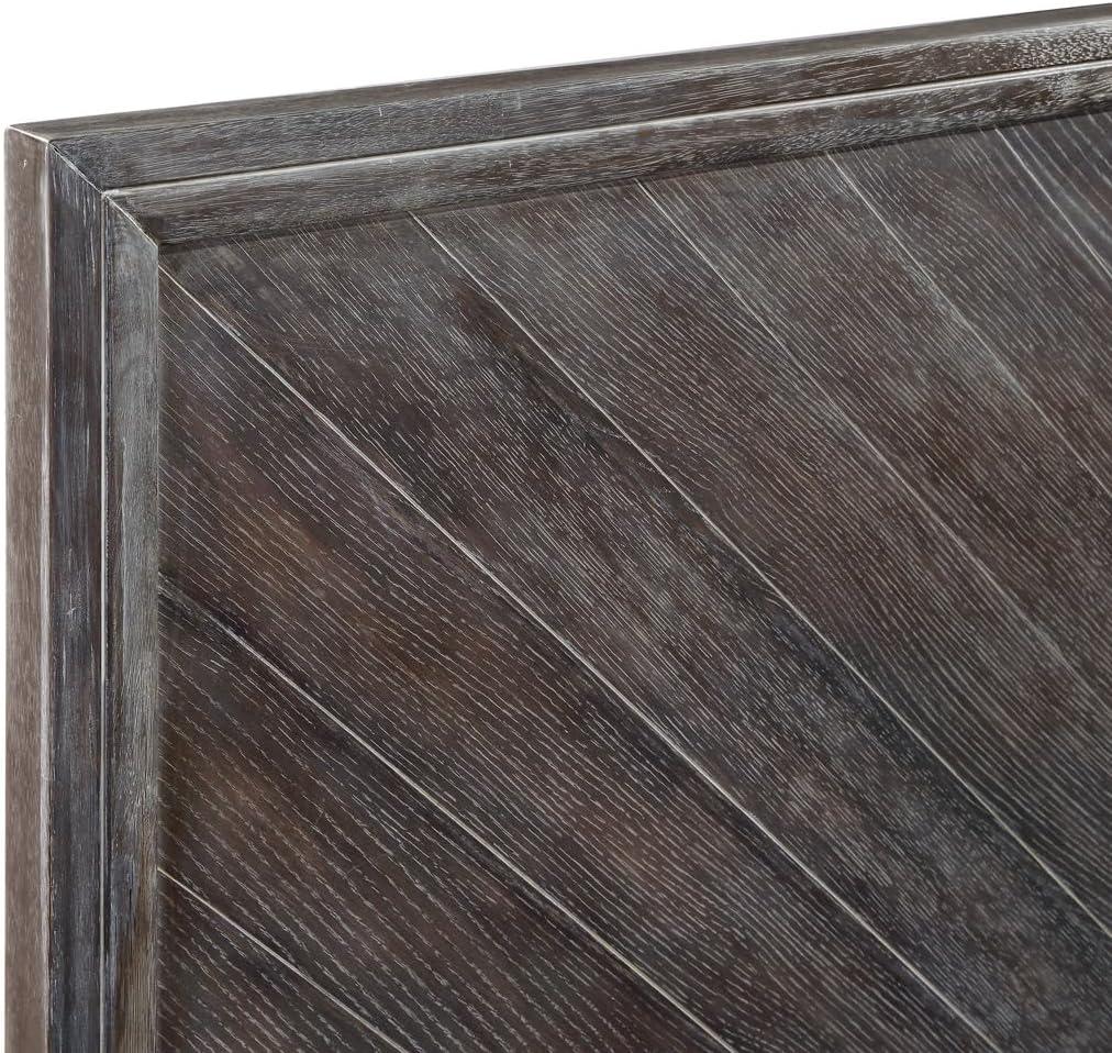 image:imageSAFAVIEH Couture Home Collection Almira Grey Wood Headboard No Box Spring Required Queen Bed SFV4116AQ2BXGrey